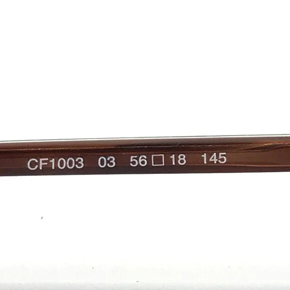 Chris Craft Eyeglasses Frames CF1003 03 Brown Gray Silver Square 56-18-145 - Picture 10 of 11